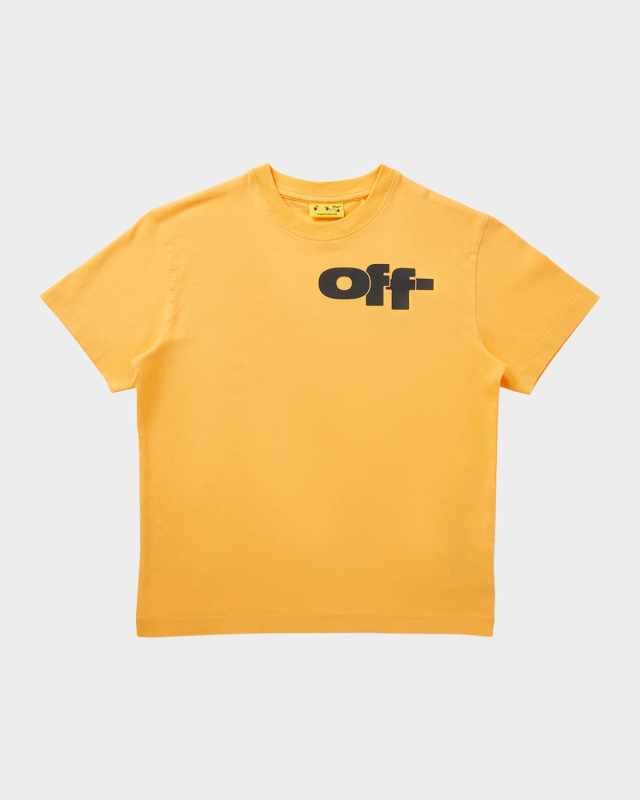 Boy's Type Graphic Logo Short-Sleeve Cotton T-Shirt, Size